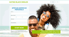 Desktop Screenshot of datingblacksingles.com